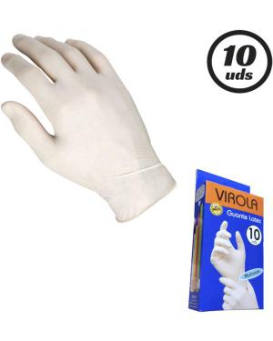 GUANTES LATEX, CAJA 10 UN.